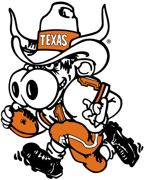Texas Longhorns 1981-2002 Mascot Logo t shirts DIY iron ons
